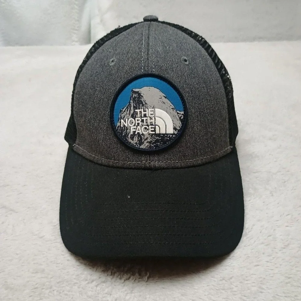 The North Face Hat Cap Trucker Mens Black Mesh Adjustable Outdoor Hiking Mudder